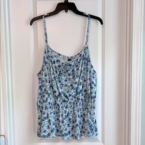 ⚡️ 3 for $30 ⚡️ Old Navy Blue and Green Floral Camisole, NWT